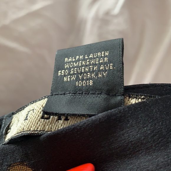 Skirt 100% silk size 6 Ralph Lauren black label - Picture 5 of 5